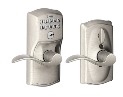 Schlage Satin Nickel Steel Electronic Keypad Entry Lock